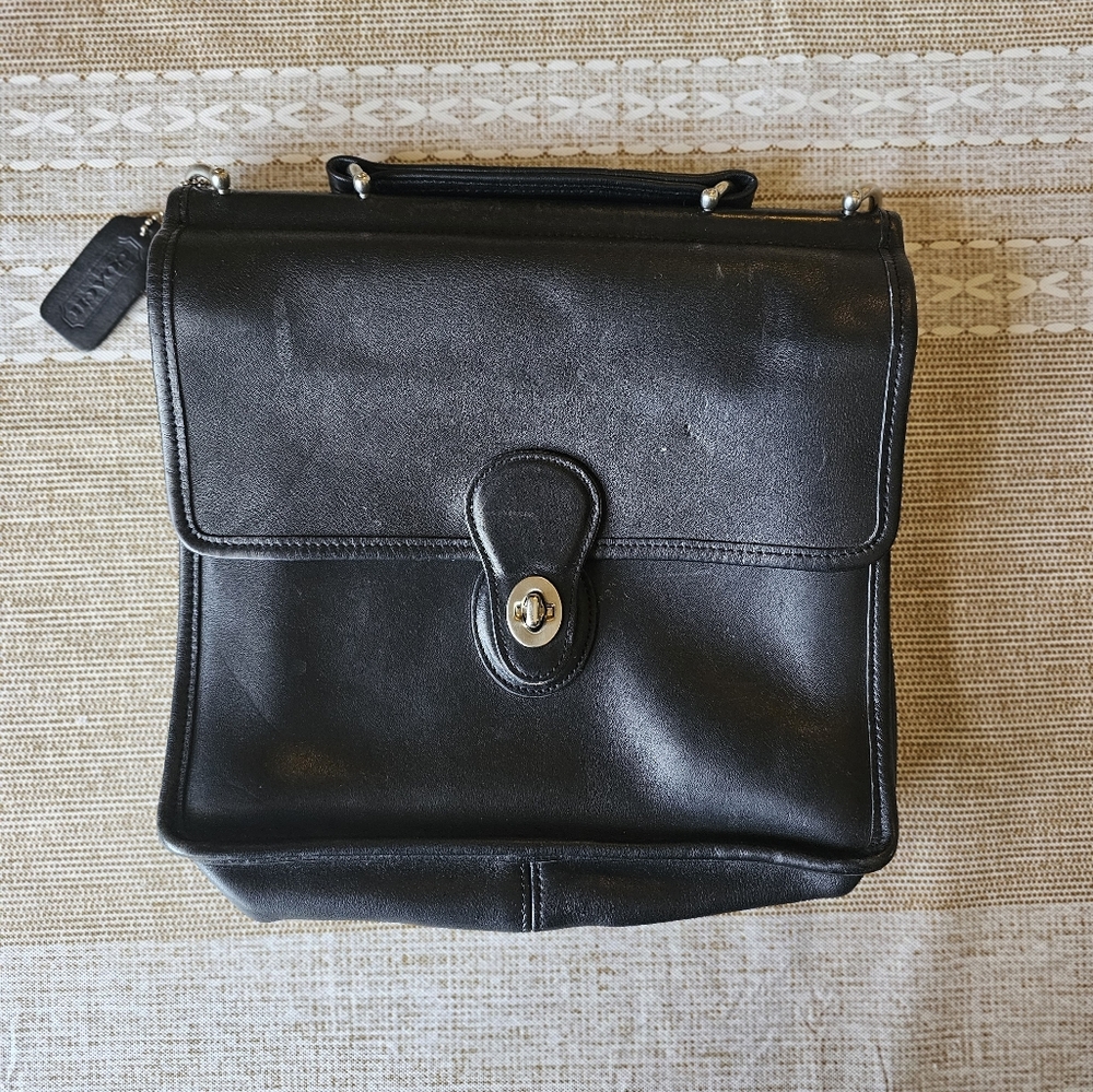 Coach Black Willis 9927 leather bag
